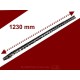 Corniere inox de 30 crochets - Longueur 1230 mm ACCESSOIRES