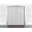 Rideau à lanières pvc blanc opaque en kit