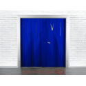Rideau à lames pvc bleu opaque en kit sur-mesure