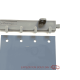 Rideau à lamelles pvc gris opaque en kit KIT RIDEAU PVC