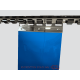 RIDEAUX LANIERES PVC SPECIAUX ET TECHNIQUES Rideau à lanières souples bleu transparent