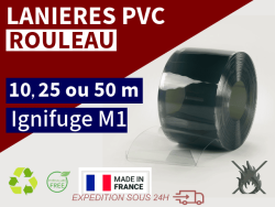 Rouleaux laniere PVC SPECIAL LANIERES PVC IGNIFUGE 10m, 25m, 50m