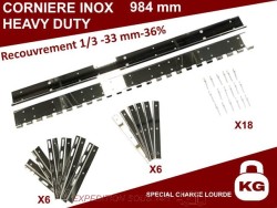 Kit Fixation complet Acier Inox - Lanière PVC 200 mm - CHARGE LOURDE ACCESSOIRES