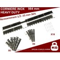Kit Fixation complet Acier Inox - Lanière PVC 200 mm - CHARGE LOURDE