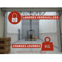 Rideau lanières PVC verrouillé -Charges lourdes