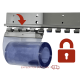RIDEAUX LANIERES PVC FIXES Rideau lanières PVC verrouillé -Charges lourdes