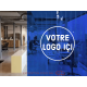 Rideau à lanières plastique avec impression de LOGO KIT RIDEAU PVC