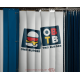 Rideau à lanières plastique avec impression de LOGO KIT RIDEAU PVC