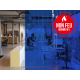RIDEAUX LANIERES PVC SPECIAUX ET TECHNIQUES Rideau à lanières PVC Ignifuge M1 Bleu transparent LANIFLEX