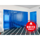 RIDEAUX LANIERES PVC SPECIAUX ET TECHNIQUES Rideau à lanières PVC Ignifuge M1 Bleu transparent LANIFLEX