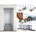 Rideau laniere PVC souple industriel transparent complet