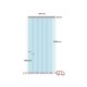 Magasin d'Usine Laniflex® Rideau laniere PVC souple industriel transparent complet