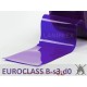 Rouleaux laniere PVC SPECIAL Lanière PVC de couleur bleu transparent ignifuge certifée M1