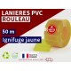 Rouleaux laniere PVC SPECIAL Lanière PVC couleur jaune transparent ignifuge certifée M1