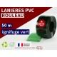 Rouleaux laniere PVC SPECIAL Lanière PVC de couleur vert transparent ignifuge certifée M1