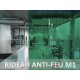 Rouleaux laniere PVC SPECIAL Lanière PVC de couleur vert transparent ignifuge certifée M1