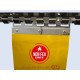 RIDEAUX LANIERES PVC SPECIAUX ET TECHNIQUES Rideau à lanières PVC Ignifuge M1 Jaune transparent LANIFLEX