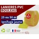 Rouleaux laniere PVC SPECIAL Lanière PVC couleur jaune transparent ignifuge certifée M1