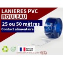 Lanière PVC contact alimentaire – Transparent souple certifié CE 10/2011