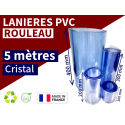 LANIERE PVC SOUPLE TRANSPARENTE STANDARD 5 Mètres