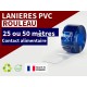 Rouleaux laniere PVC SPECIAL Lanière PVC contact alimentaire – Transparent souple certifié CE 10/2011
