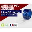 Lanière PVC contact alimentaire – Transparent souple certifié CE 10/2011