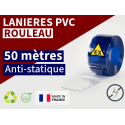 Rouleaux laniere PVC SPECIAL LANIERE PVC SPECIAL ANTISTATIQUE 50 mètres