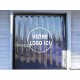 Rideau à lanières plastique avec impression de LOGO KIT RIDEAU PVC