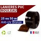 Rouleaux laniere PVC SPECIAL Lanière PVC Transparente couleur Bronze Anti-UV