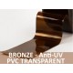 Rouleaux laniere PVC SPECIAL Lanière PVC Transparente couleur Bronze Anti-UV