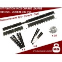 Kit Fixation complet Acier Inox - Lanière PVC 300 mm - CHARGE LOURDE