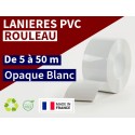 Rouleau lanière PVC opaque blanc