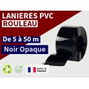 Rouleau lanière PVC Noir Opaque