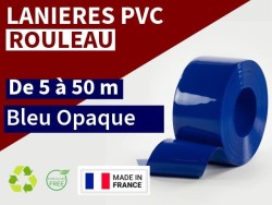 Rouleaux laniere PVC SPECIAL Rouleau lanière PVC Bleu Opaque