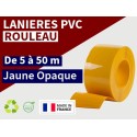 Rouleau lanière PVC Jaune Opaque