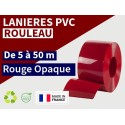 Rouleau lanière PVC Rouge opaque