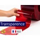 Rouleaux laniere PVC SPECIAL Rouleau lanière PVC Rouge transparent
