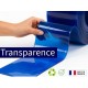 Rouleaux laniere PVC SPECIAL Rouleau lanière PVC Bleu transparent