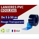 Rouleaux laniere PVC SPECIAL Rouleau lanière PVC Bleu transparent