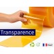 Rouleaux laniere PVC SPECIAL Rouleau lanière PVC Jaune transparent