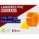 Rouleaux laniere PVC SPECIAL Rouleau lanière PVC Jaune transparent