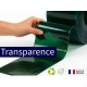 Rouleaux laniere PVC SPECIAL Rouleau lanière PVC Vert transparent