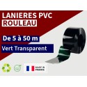 Rouleau lanière PVC Vert transparent