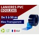 Rouleaux laniere PVC SPECIAL Rouleau lanière PVC Bleu transparent
