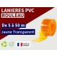 Rouleaux laniere PVC SPECIAL Rouleau lanière PVC Jaune transparent