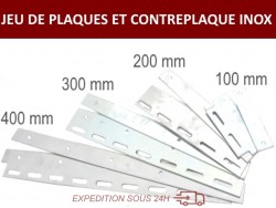 LOT DE JEUX DE PLAQUES ET CONTREPLAQUES INOX