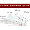 LOT DE JEUX DE PLAQUES ET CONTREPLAQUES INOX