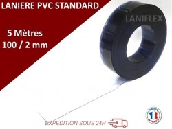 Rouleaux laniere pvc standard LANIERE PVC SOUPLE TRANSPARENTE STANDARD 5 Mètres
