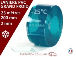 Rouleaux laniere PVC SPECIAL LANIERES PVC GRAND FROID 25 mètres