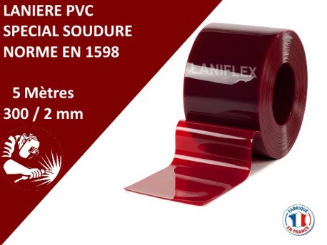 Rouleaux laniere PVC SPECIAL LANIERES PVC SPECIAL SOUDURE 10m, 25m, 50m